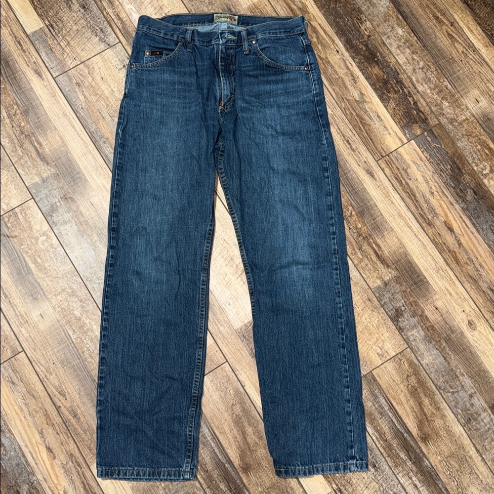 Wrangler 20X Style 01 Mens Straight Leg Jeans Blue Medium Wash 31x32 1001MWXDB